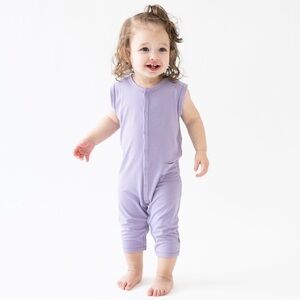 Kyte Baby Snap Romper Taro lilac 
0-3 months
